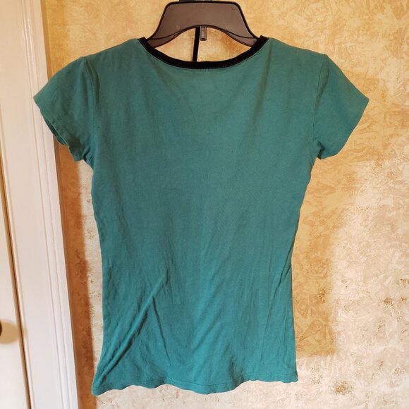 "Good Witch" fitted green ringer graphic tee - Picture 5 of 8